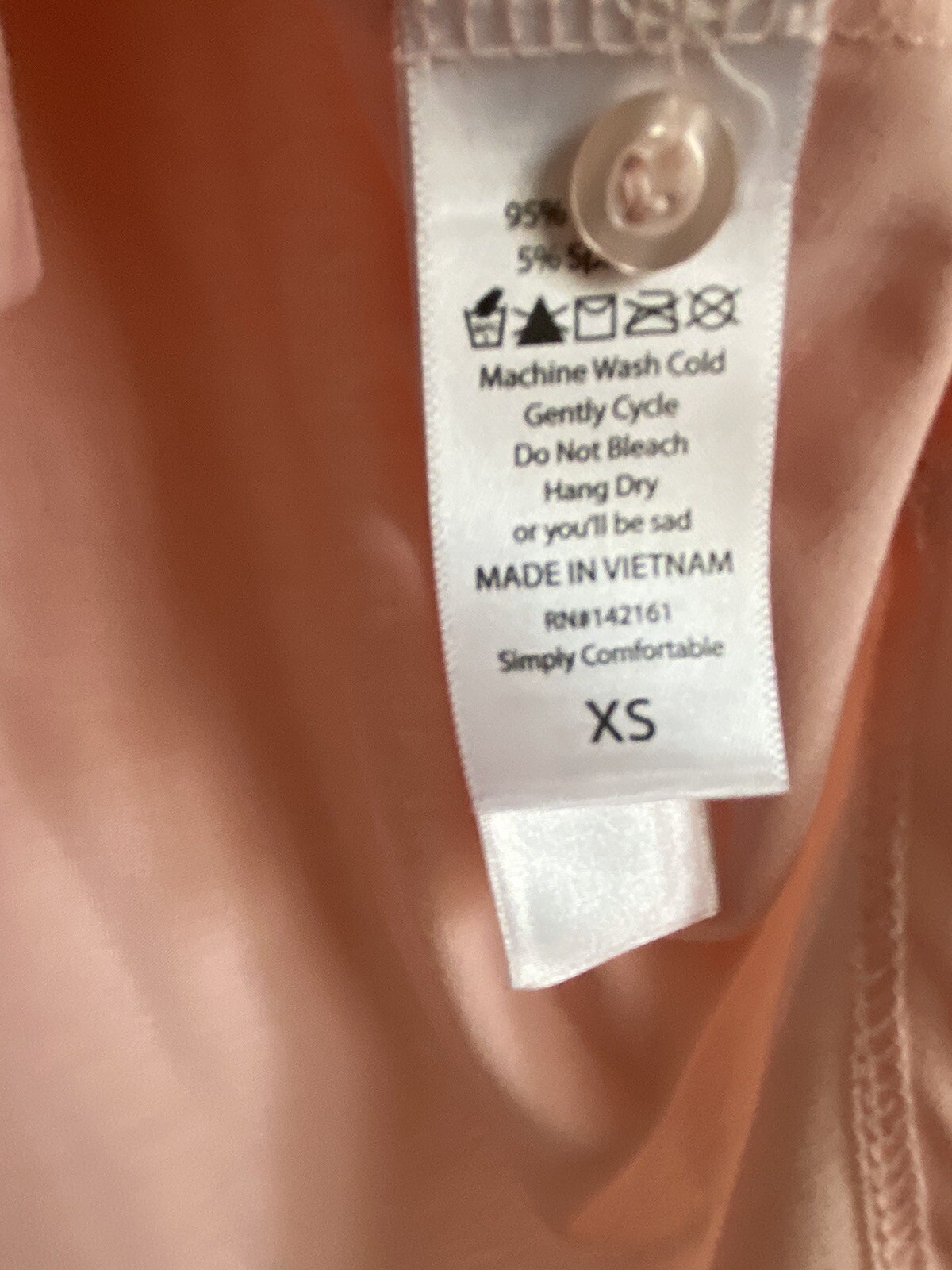 Lularoe Extra Small XS Solid Peach Pink Valentina… - image 4