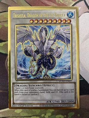 Yugioh Trishula, Dragon of the Ice Barrier MGED-EN027 Gold Yugioh Trishula, Dragon of the Ice Barrier MGED-EN027 Gold