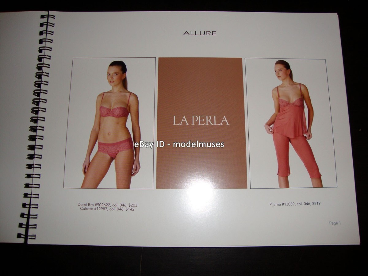 LA PERLA Luxury Lingerie SPIRAL-BOUND LOOKBOOK Fall 2006 woman in