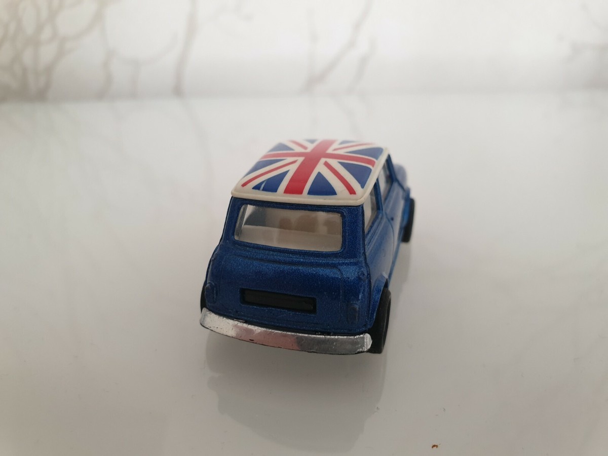 Jouet Austin Mini Cooper Union Jack - Modèle 1:32 En Métal, Drapeau Anglais, Occasion