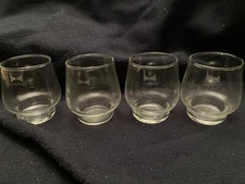 Superfest glass GDR whisky/brandy/liquer glasses - set of 4