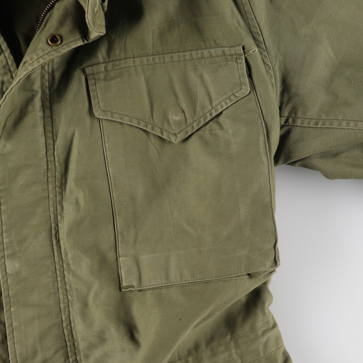 60s 米軍 実物　2nd M65 FIELD JACKET アルミM–R US(米軍) M65 フィールドジャケット・2nd Model/アルミジッパー