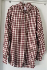 Brooks Brothers Men's XL Shirt Non-Iron Plaid Button Front Pocket Cotton