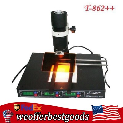 T862++ Bga Smt Smd Infrared Rework Station Irda Welder Xbox Solding Station New