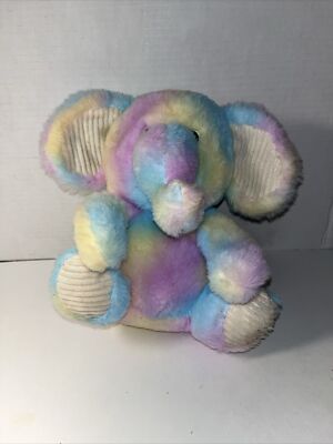 Spark Create Imagine Tie Dye Elephant Plush Rattle Stuffed Crinkle Walmart 9''