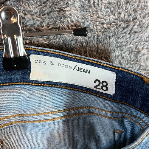 Rag & Bone Jeans Womens 28 Medium Wash Ankle Skinny Stretch Denim Comfort - Picture 3 of 11