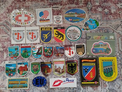 YOUR CHOICE - Vintage Europe Germany France International Travel Stickers