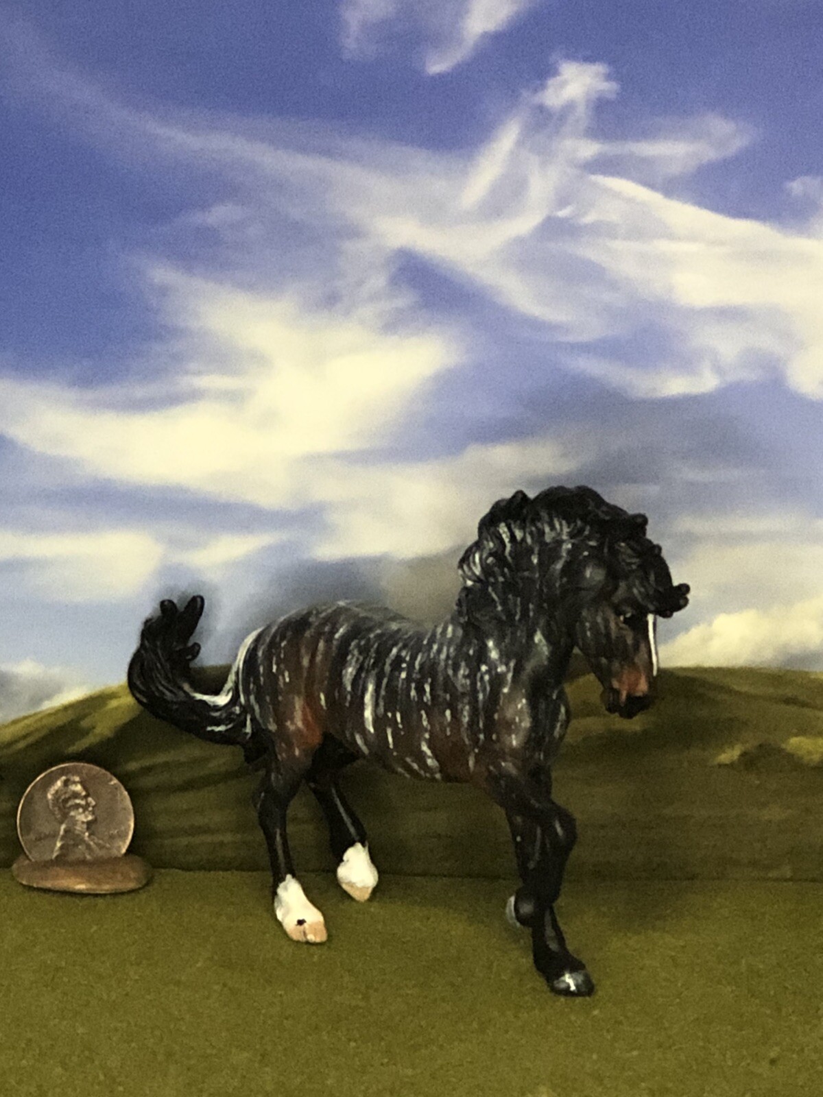 OOAK Breyer cm Custom Stablemate Horse FireHeart X D Williams