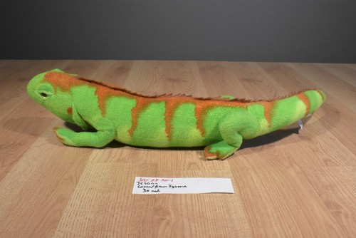 Peluche de lagarto iguana verde y marrón Jesonn (310-2830-1) - Imagen 2 de 6