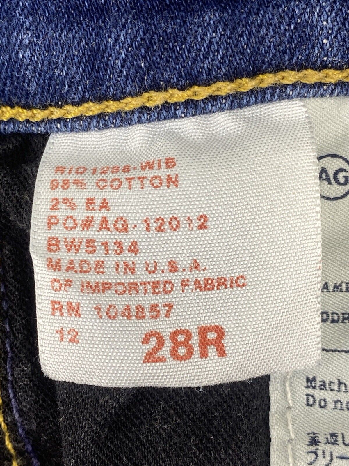 AG Adriano Goldschmied Jeans Sz 28R The Legging Super Skinny Women's Dark Wash thumbnail 11