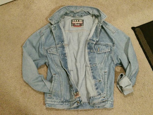 H.I.S. Henry Siegel Rugged Denim Jean Jacket. Blue. Mens Large L | eBay