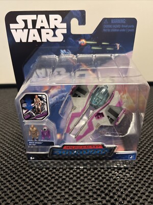 NEW Star Wars Micro Galaxy Squadron Series 5 Mace Windu & Jedi Interceptor #0103
