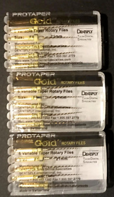 Dentsply ProTaper Gold Files Assorted F1 25mm - 3 Packs