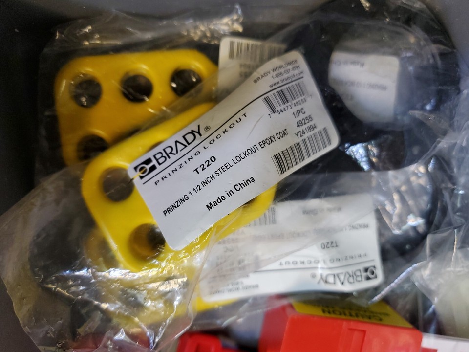 Lockout Tagout LOTO Safety Kit With Prinzing Brady Locks - carry box ...