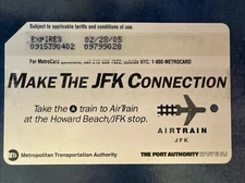 MTA NYCT MetroCard - Make The JFK Connection (Expired 2005)