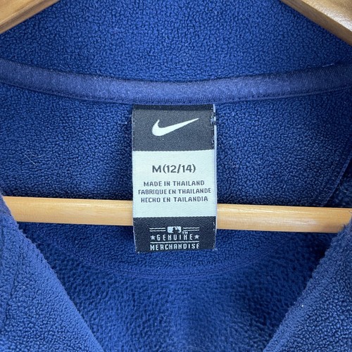 New York Yankees Jacket Boys Size Medium Blue Full Zip Youth Fleece Nike - Picture 6 of 9