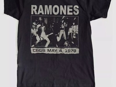 The Ramones 1978 Rock Unisex Cotton T shirt Size S-5XL