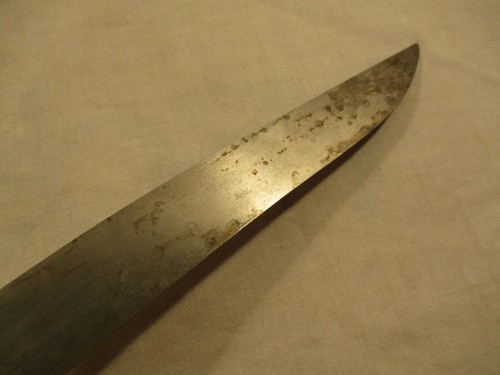 Antique Vintage 1894 Rogers Brother Large Meat Carving Set Flemish Fork Knife - Picture 8 of 10