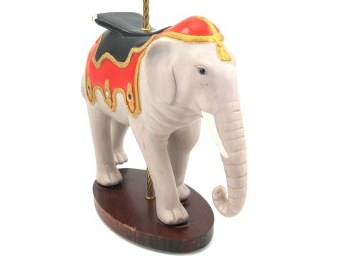 Franklin Mint Treasury of Carousel Art Porcelain Circus ELEPHANT Vintage 1988 - Picture 3 of 9