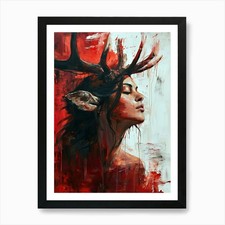 Boho Enchantment, Boho Art Style Ar Framed Wall Art Poster Canvas Print Picture