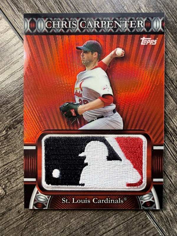 Chris Carpenter 2010 Topps Baseball Logoman Patch Card /50 Cardinals LM-80