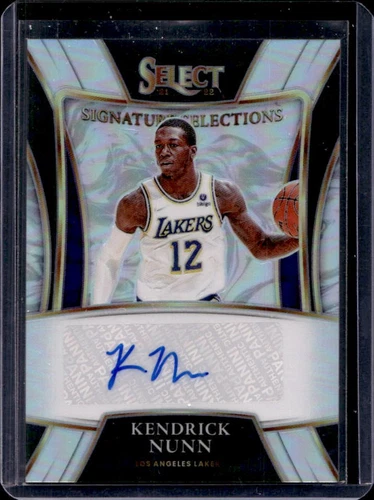 2021-22 Select Kendrick Nunn Signature Selections Auto #SS-KDN Lakers