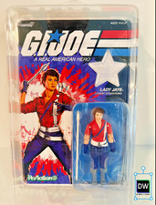 Super7 Reaction  GI Joe Lady Jaye  250th anniversary  MOC With protective shell