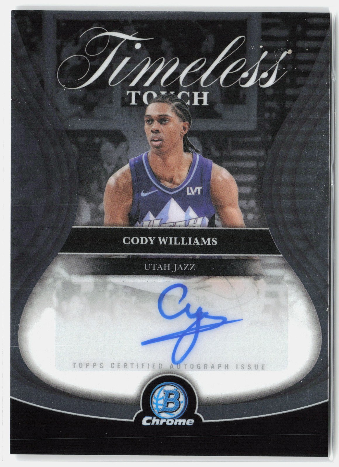 2025-26 Bowman #TTA-CW Cody Williams Timeless Touch Signatures