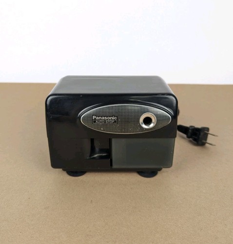 Panasonic Electric Pencil Sharpener With Auto Stop KP-310 Black TESTED FREE SHIP