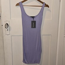 Pretty Little Thing Purple Bodycon Dress Size 8 BNWT NEW