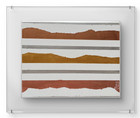 Loeb 14 x 11  Modern Metallic Silver, Brass, Rose Gold, Bronze Artisan Original — photo 1