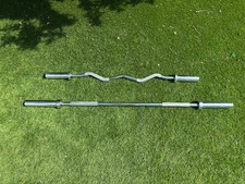 Olympic Weightlifting Bars Bundle Straight Bar & EZ Curl Bar