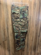 VTG Military BDU Woodland Camo Cargo Pants Medium Regular Winter Weight Army