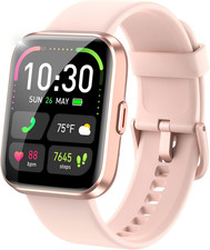 Smart Watch Pink Fitness Tracker Heart Rate Monitor