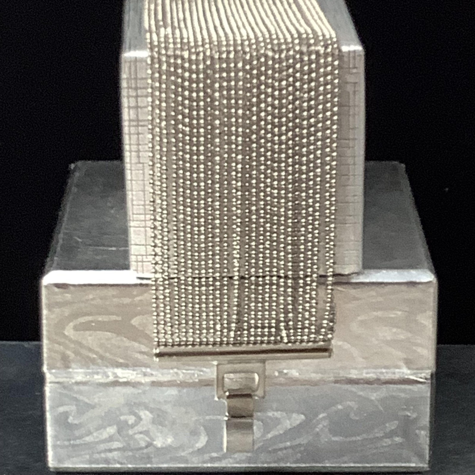 Simulated Liquid Silver Multi Strand Ball Bead Ch… - image 11