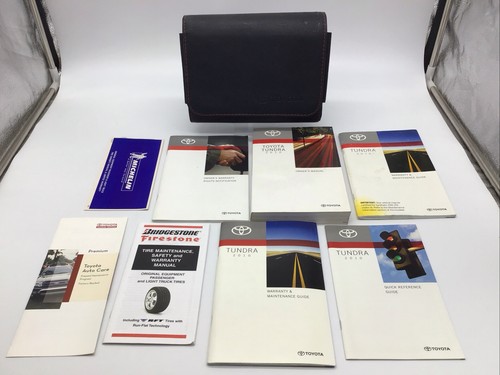 2010 Toyota Tundra Owner's Manual Portfolio Set With Case