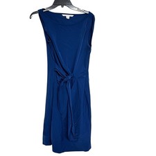 Diane Von Furstenberg Della Cadet Blue Tie Dress