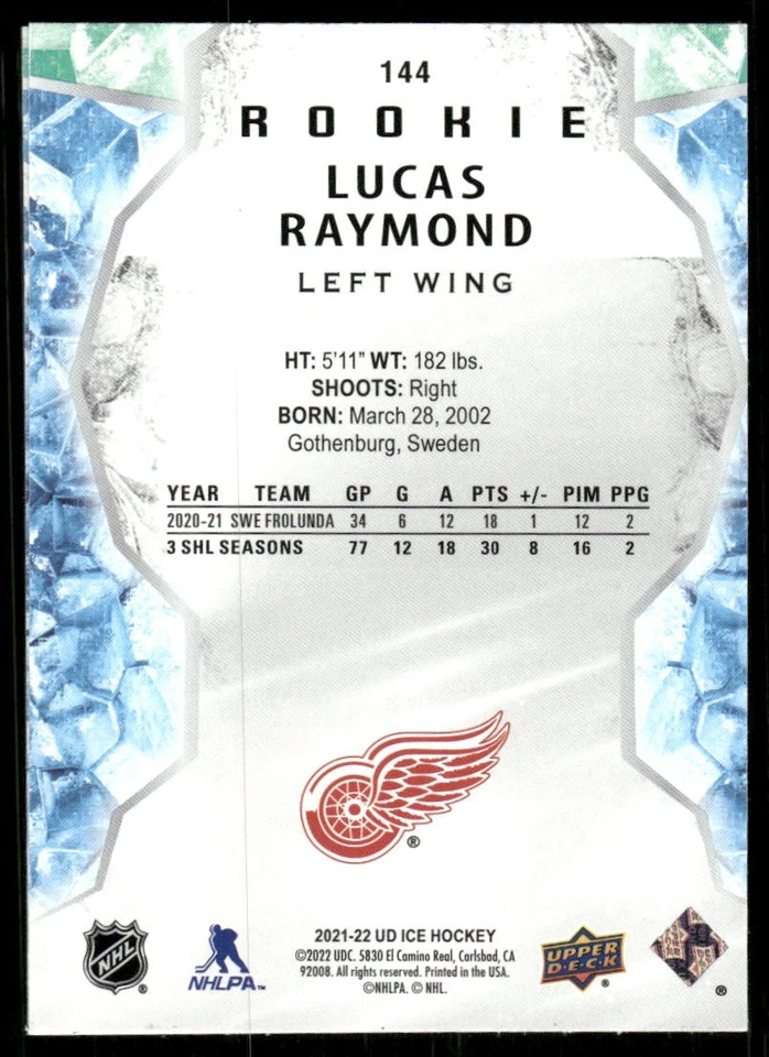 2021-22 Upper Deck Ice #59 Joel Eriksson Ek Green - Image 2 of 2