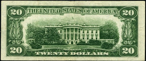 FR. 2060 D* $20 1950-A Federal Reserve Note Cleveland D-* Block VF Star - Picture 3 of 3