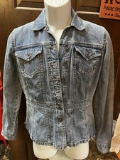 DkNy Jeans Denim Button Up Casual Fashion Jacket Blue Women  s Size Medium