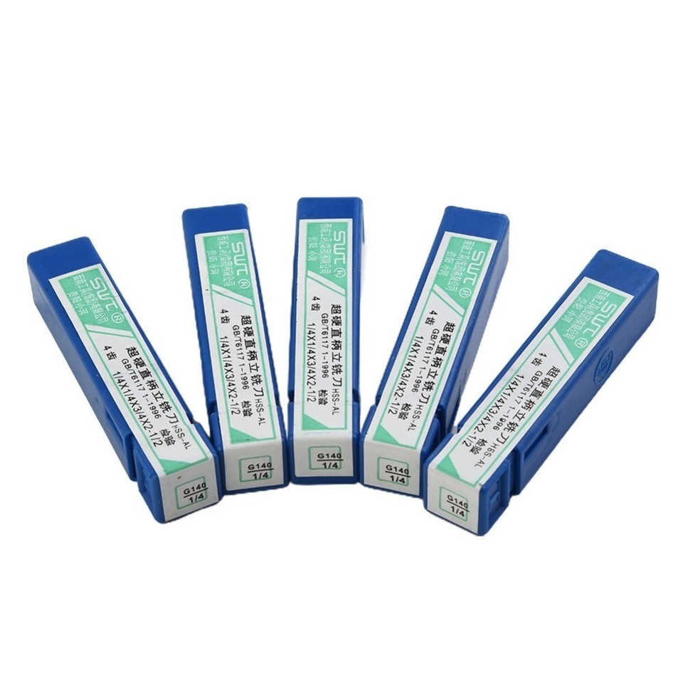 5 Pcs 1/4 Inch Carbide Drill Bit Cutter Tool CNC 4 Flute Router Set | eBay