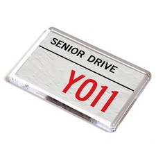 FRIDGE MAGNET - Senior Drive YO11 - UK Postcode