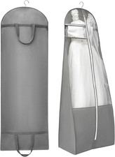 70 Inch Bridal Wedding Dress Garment Bag for Long Gowns with 15.7 Gusset