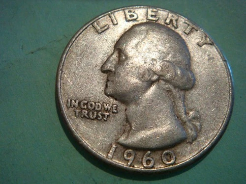 1960 P Washington Quarter in Album Filling cond actual coin in pic