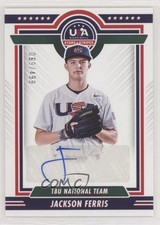 2022 Panini USA Baseball Stars & Stripes Blue Ink 69/499 Jackson Ferris Auto uk2