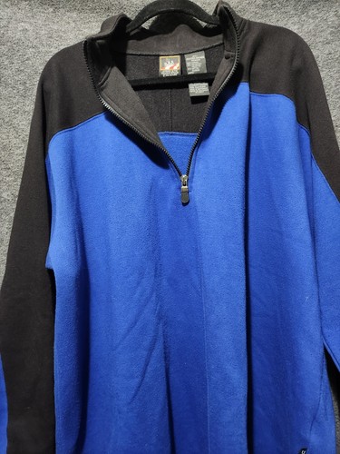 Herren USA JCPENNY Viertel Reißverschluss Fleece Jacke Sweatshirt 2XL - Bild 2 von 4