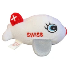 Swiss International Airlines Small Plush Plane Airplane Toy 5.5" Official