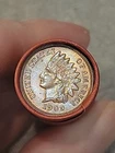 Stunning Bu 1909 Indian Head &Bu VDB Reverse Ends Of Lincoln Wheat Cent Roll