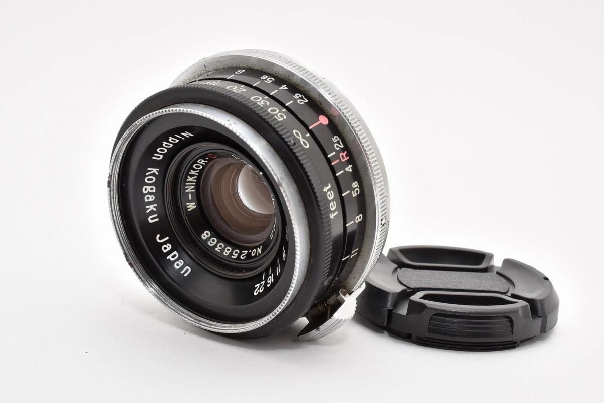 Nikon NIKKOR W Camera Lenses 35mm Focal f/2.5 Maximum Aperture for
