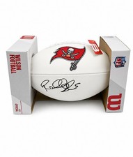 Richard Sherman Signed Wilson Buccaneers NFL Football Auto Hologram Box COA